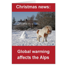 Global warming Christmas card