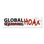 Global Warming Hoax bumper stickers