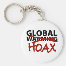 Global Warming Hoax Keychains