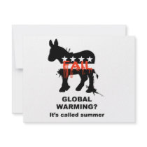 Global warming is called summer personalized announcement