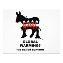 Global warming is called summer personalized announcement