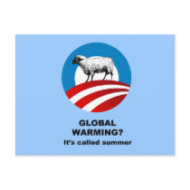 Global warming is called summer post card