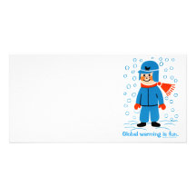 Global Warming is fun Personalized Photo Card