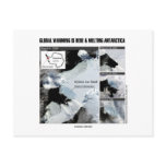 Global Warming Is Here And Melting Antarctica postcards