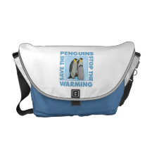 Global Warming, Penguins Courier Bags