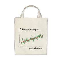 Global warming - show me the data tote bags