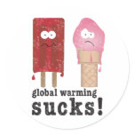 Global Warming Sucks! stickers