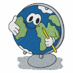 Globe embroidered shirts