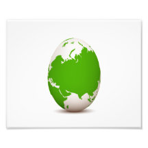 globe green white egg shaped with shadow.png art photo