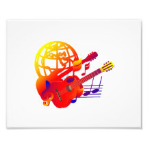Globe guitars gradient photo