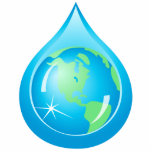 Globe In Water Drop photo sculptures