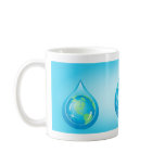 Globe In Waterdrop mugs