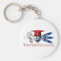 Globe international cuisine keychain