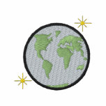 Globe with stars