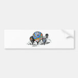 globos etiqueta de parachoque