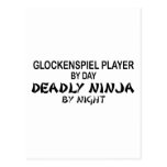 Glockenspiel Deadly Ninja by Night Postcard