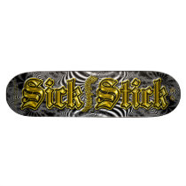 Gloden Fractal C~06 ~ Sick Stick Logo Pro Deck