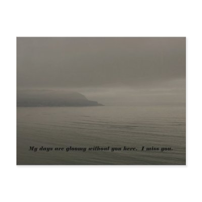 Gloomy days postcard by katymanrique