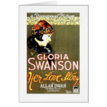 Gloria Swanson Her Love Story movie poster Greeting Card