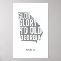Glory Glory (Grey) Posters