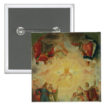 Glory of St. Genevieve Pinback Buttons