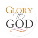 Glory to God Stickers