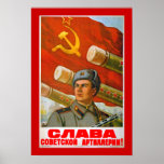 Glory to the Soviet Artillery Poster