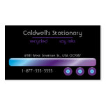 Glossy Bars and Buttons - Fresh Purple business cards