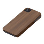 Glossy Chocholate Wood Grain Case-mate Iphone 4 Cases