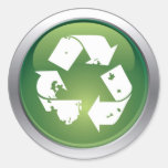 Glossy recycle sticker