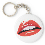 Glossy Red Lips keychains