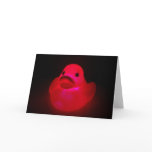 glow duck greeting card