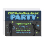 Glow in the Dark Party Invitation for Kids