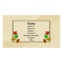 Glow Leaves - Business Business Card
