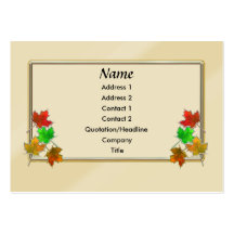 Glow Leaves - Chubby Business Cards