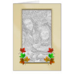 Glow Leaves Tall (photo frame) Cards