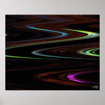 Glow Stick Art Poster