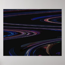 Glow Stick Rings Poster