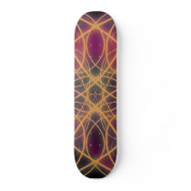 Glowing Abstract Skate Board