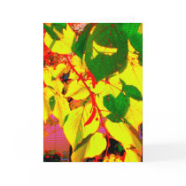'Glowing Autumn Leaves' Blank Greeting Card