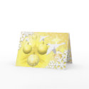 Glowing Birds Christmas Collage Your Photo Inside cards