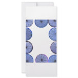 Glowing blue Lemon and lime slice frame rack cards