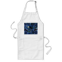 Glowing Blue Lily Apron