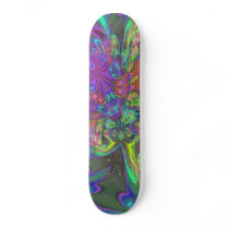 Glowing Burst of Colour – Teal & Violet Deva Skate Boards