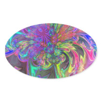 Glowing Burst of Colour – Teal & Violet Deva Stickers