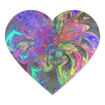 Glowing Burst of Colour – Teal & Violet Deva Sticker