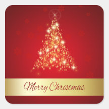 Glowing Christmas Tree - Sticker