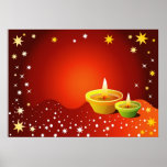 Glowing Diwali Lamps posters
