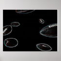 Glowing Effect Football Poster posters