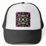 Glowing Geometric Cubes Mesh Hat